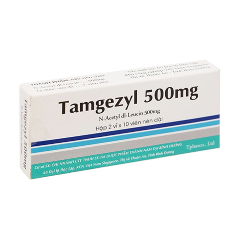 Tamgezyl 500mg Thành Nam điều trị triệu chứng các cơn chóng mặt 20 viên