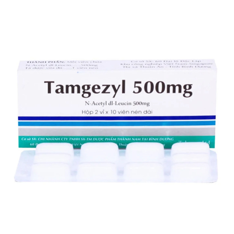 Tamgezyl 500mg Thành Nam điều trị triệu chứng các cơn chóng mặt 20 viên