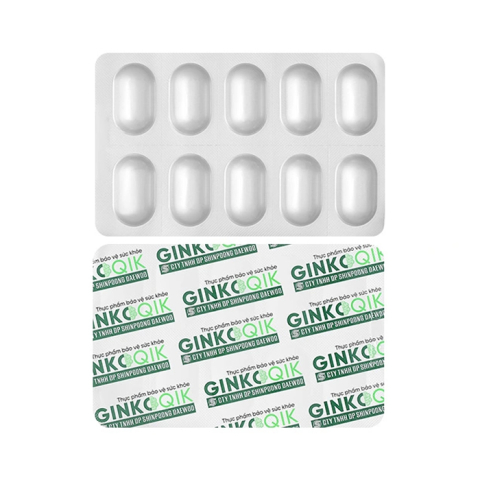 Thực phẩm bảo vệ sức khỏe GinkgoQik 60 viên