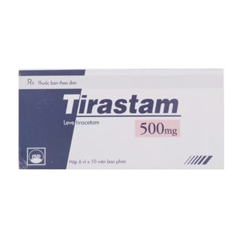 Tirastam 500mg Pymepharco điều trị các cơn động kinh cục bộ 60 viên