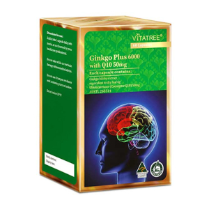 Vitatree Ginkgo Plus 6000 With Q10 50Mg 60 viên